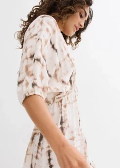 Outlet Kurzes Kleid aus fließender Viskose Damen Bekleidung·Pullover & Strickjacken|Kleider