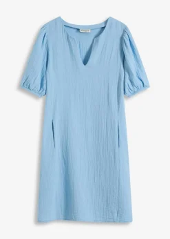 Damen bonprix Kleider|Bekleidung·Pullover & Strickjacken|Kurzes Kleid aus Musselin