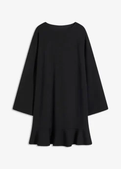 Discount Kurzes Kleid mit Volant aus Punto di Roma Damen Bekleidung·Pullover & Strickjacken|Kleider