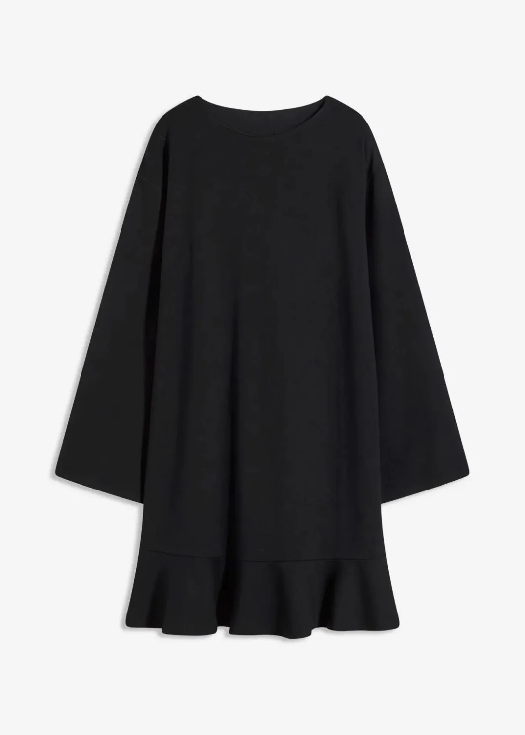 Discount Kurzes Kleid mit Volant aus Punto di Roma Damen Bekleidung·Pullover & Strickjacken|Kleider