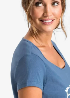 Kurzes Nachthemd aus reiner Baumwolle Damen Nachtwäsche|Wäsche·Nachtwäsche