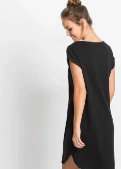 Kurzes Nachthemd aus reiner Bio-Baumwolle Damen Nachhaltigere Materialien|Nachtwäsche