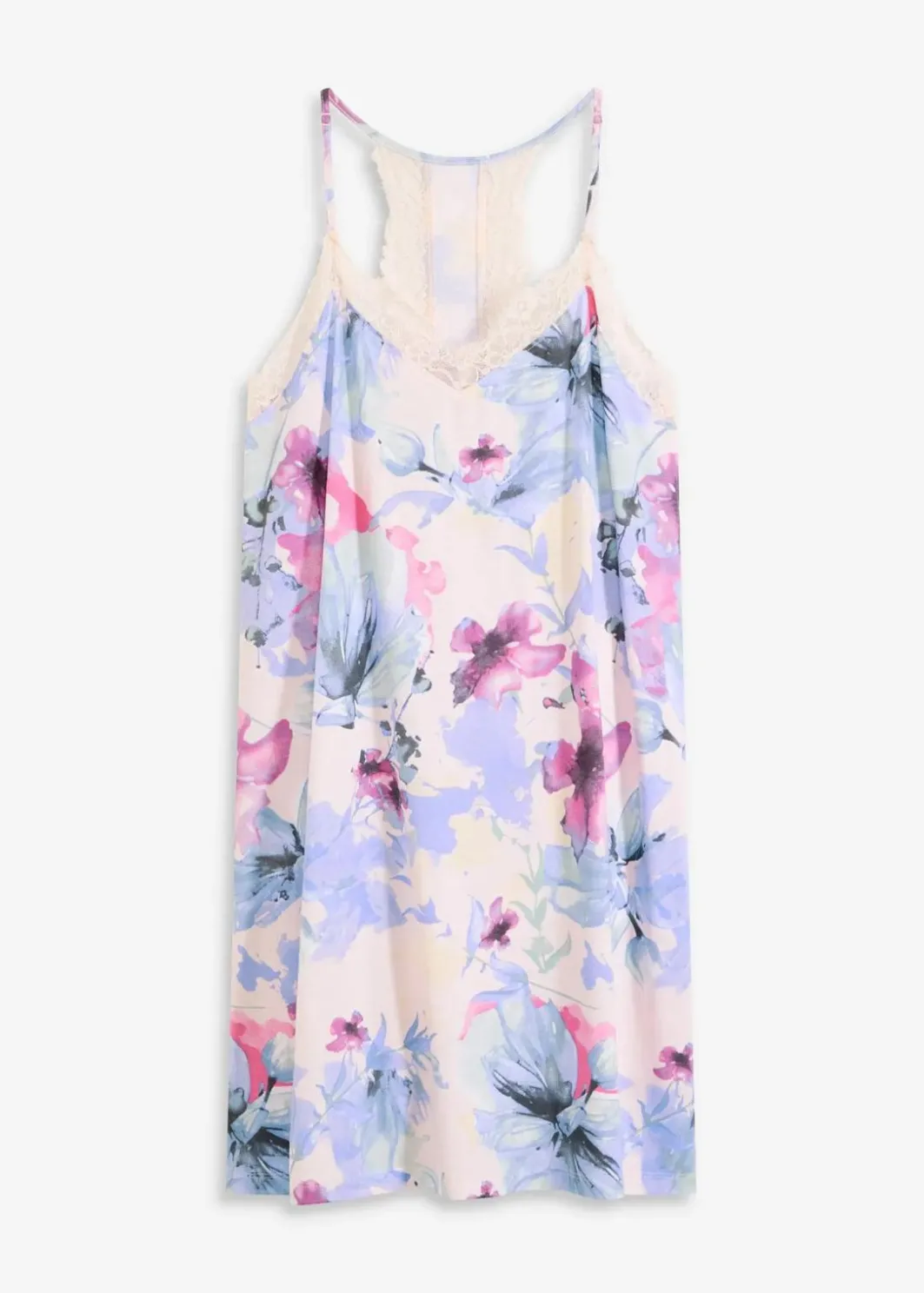 Discount Kurzes Nachthemd aus softem Viskose-Mix Damen Wäsche·Nachtwäsche|Nachtwäsche
