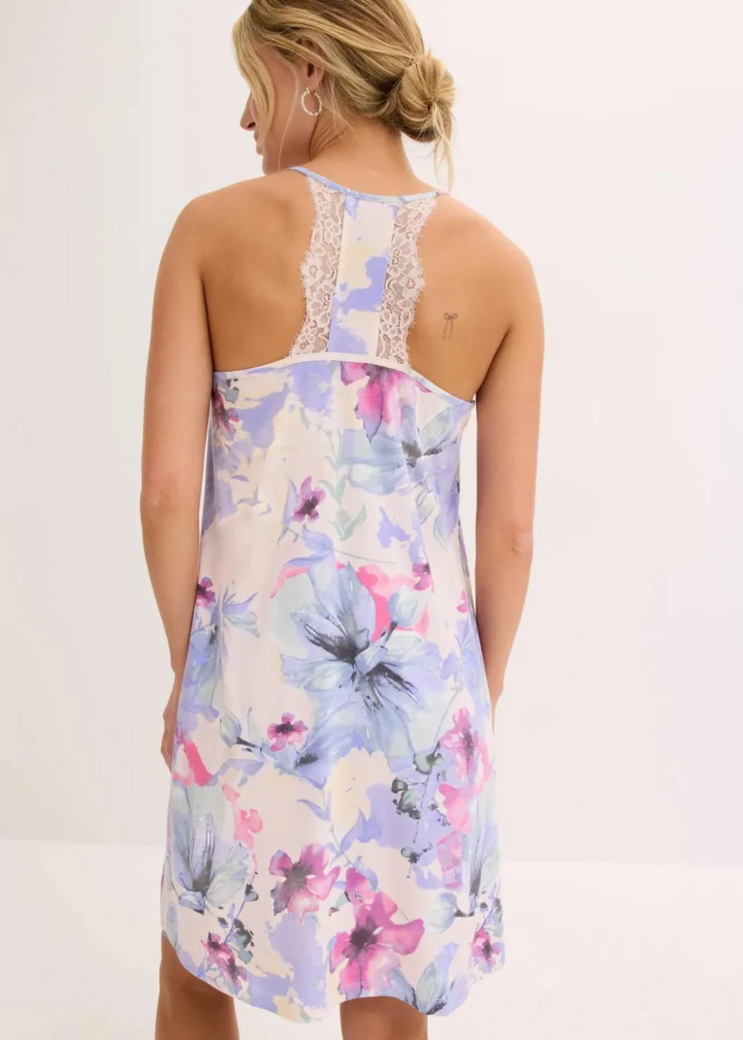 Discount Kurzes Nachthemd aus softem Viskose-Mix Damen Wäsche·Nachtwäsche|Nachtwäsche