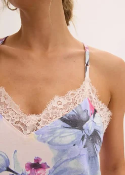 Discount Kurzes Nachthemd aus softem Viskose-Mix Damen Wäsche·Nachtwäsche|Nachtwäsche