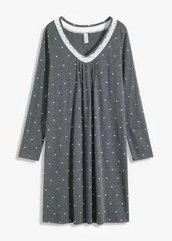 Hot Kurzes Nachthemd mit langen Ärmeln Damen Wäsche·Nachtwäsche|Nachtwäsche