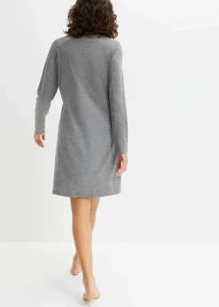 Clearance Kurzes Nachthemd mit langen Ärmeln Damen Wäsche·Nachtwäsche|Nachtwäsche