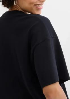 Damen bonprix Bekleidung·Röcke|Nachhaltigere Materialien|Kurzes Oversize-Shirt aus reiner schwerer Bio-Baumwolle