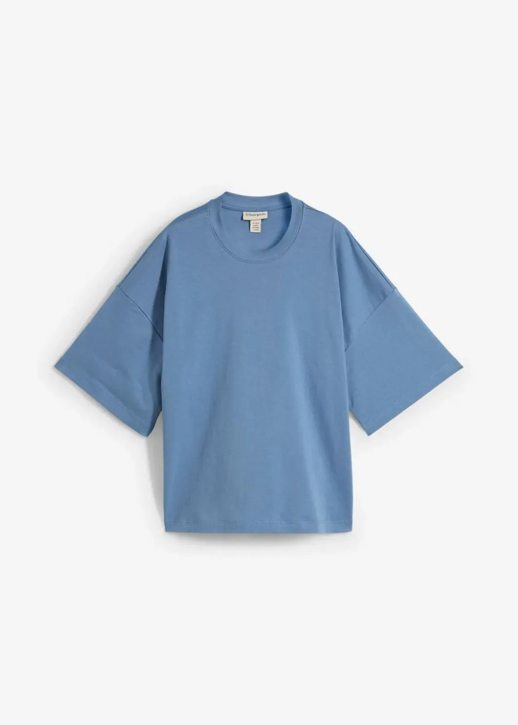 Damen bonprix Shirts & Tops|Basics|Kurzes Oversize-Shirt aus reiner schwerer Bio-Baumwolle