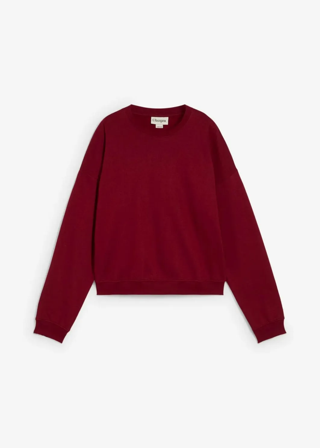 Damen bonprix Nachhaltigere Materialien|Sweat|Kurzes Oversize-Sweatshirt aus reiner Bio-Baumwolle