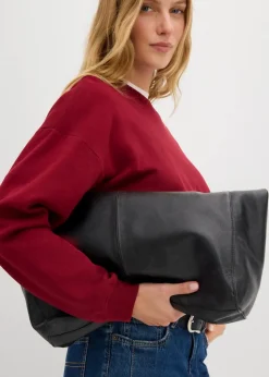 Damen bonprix Nachhaltigere Materialien|Sweat|Kurzes Oversize-Sweatshirt aus reiner Bio-Baumwolle