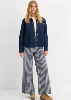 Damen bonprix Bekleidung·Röcke|Bekleidung·Blusen & Tuniken|Kurzes Oversize-Sweatshirt aus reiner Bio-Baumwolle