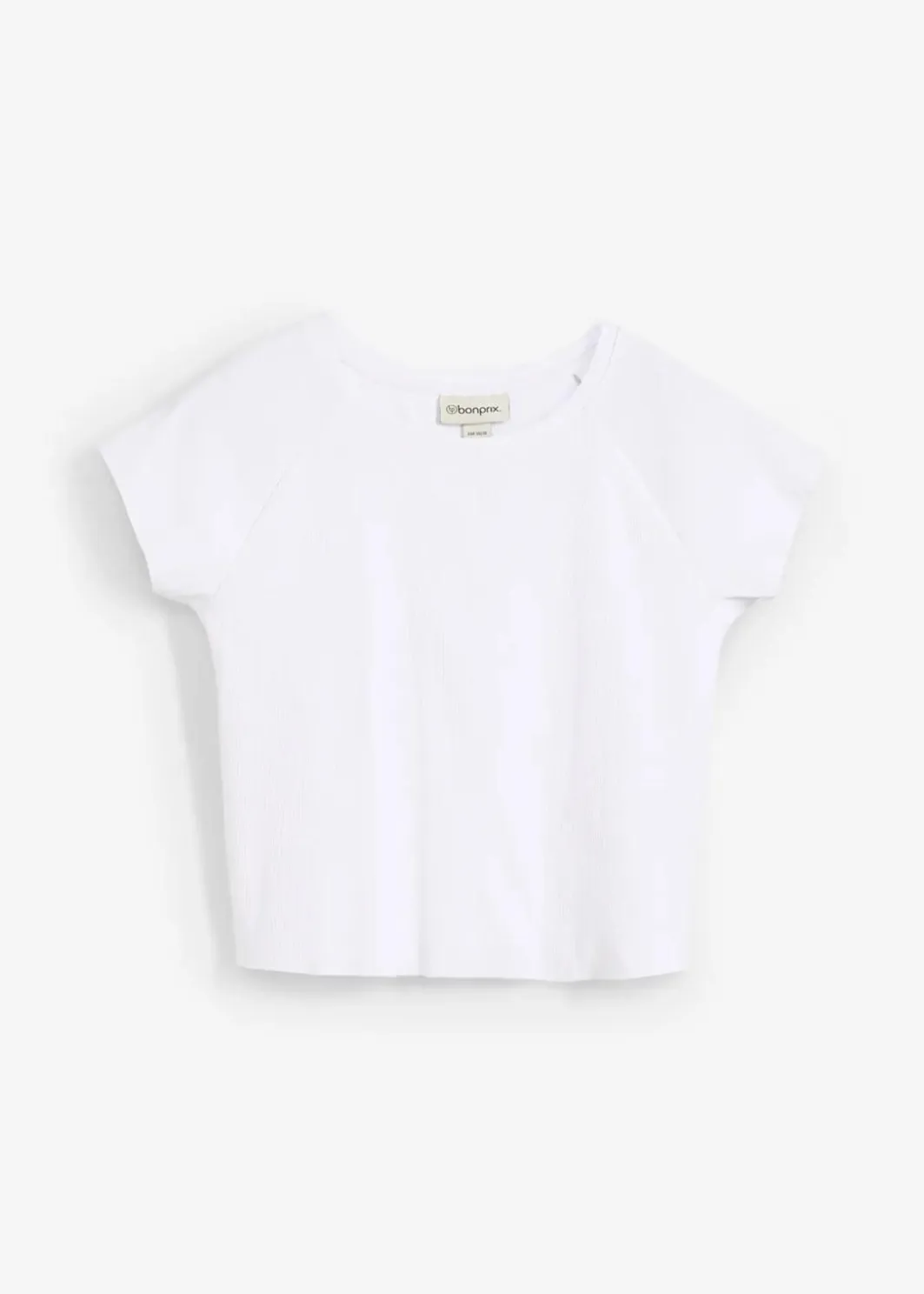 Damen bonprix Shirts & Tops|Nachhaltigere Materialien|Kurzes Rippshirt