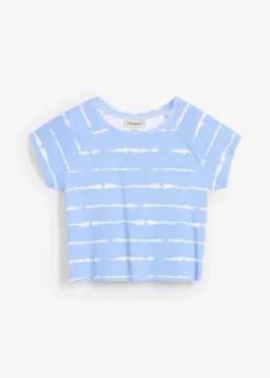 Outlet Kurzes Rippshirt Damen Nachhaltigere Materialien|Shirts & Tops