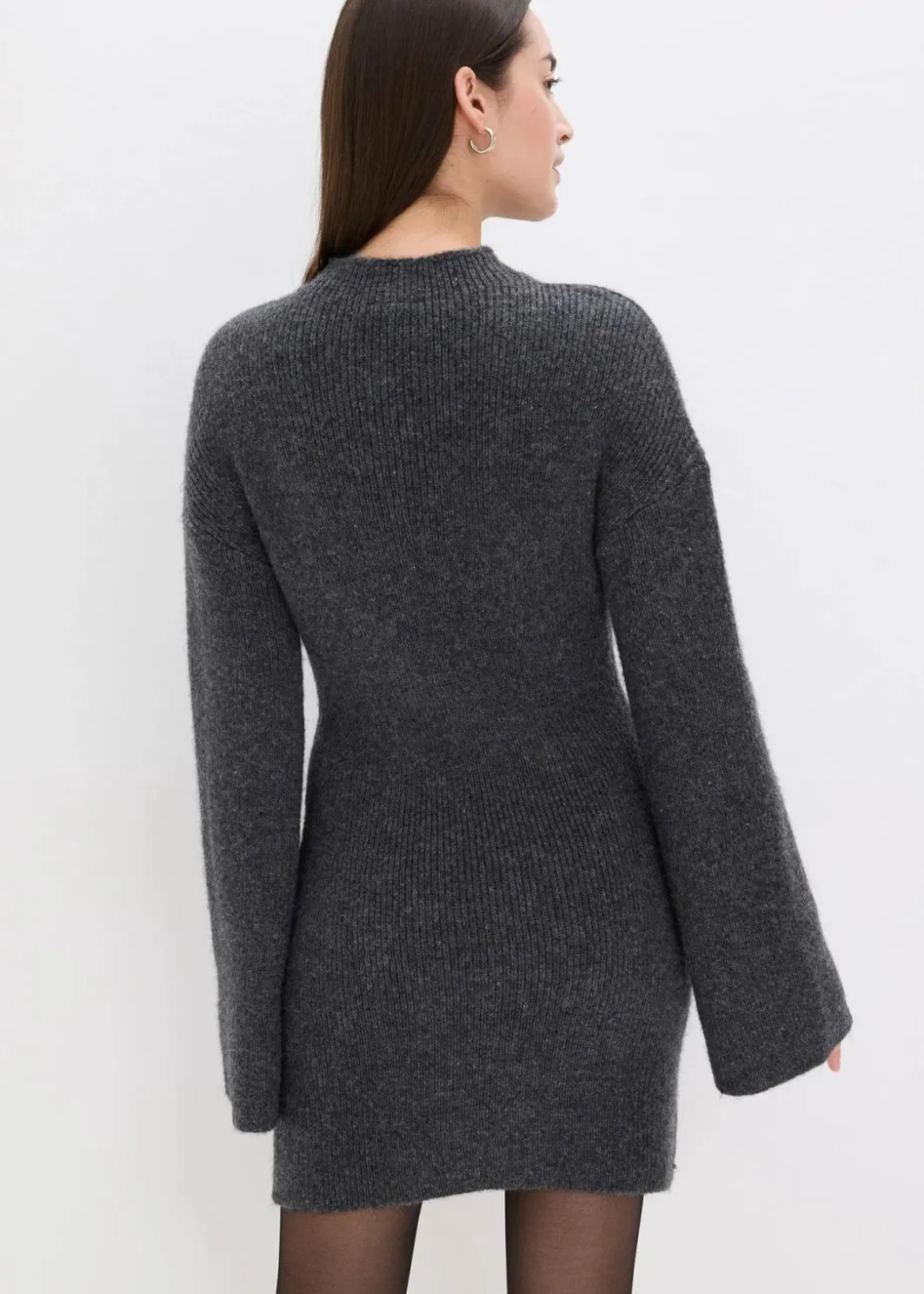 Kurzes Strickkleid mit Wollanteil Damen Kleider|Strickmode