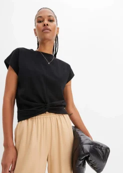 Sale Kurzes T-Shirt aus reiner Bio-Baumwolle Damen Shirts & Tops