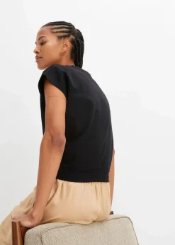 Sale Kurzes T-Shirt aus reiner Bio-Baumwolle Damen Shirts & Tops