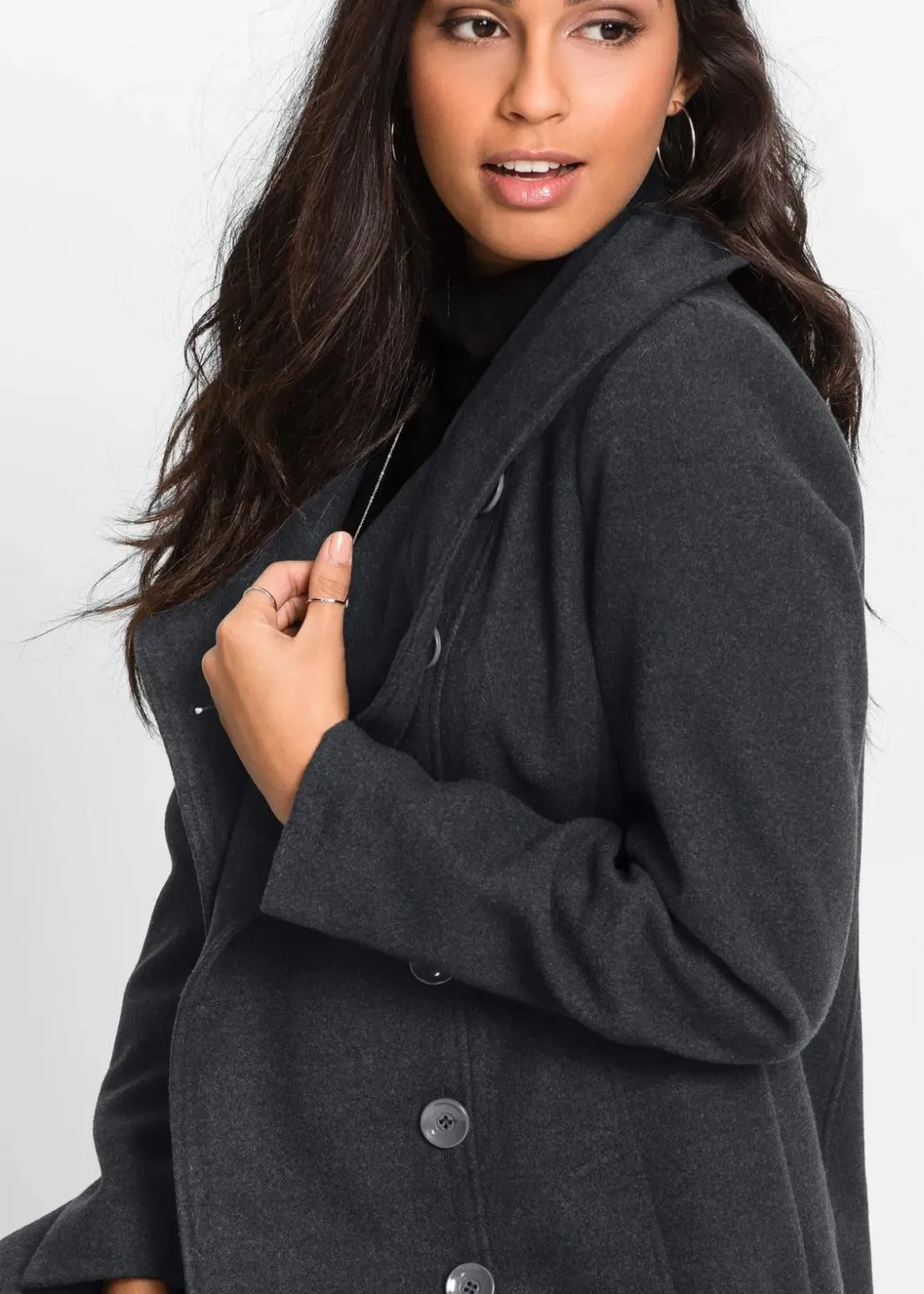Damen bonprix Kurzgrößen|Bekleidung·Hosen|Kurzmantel