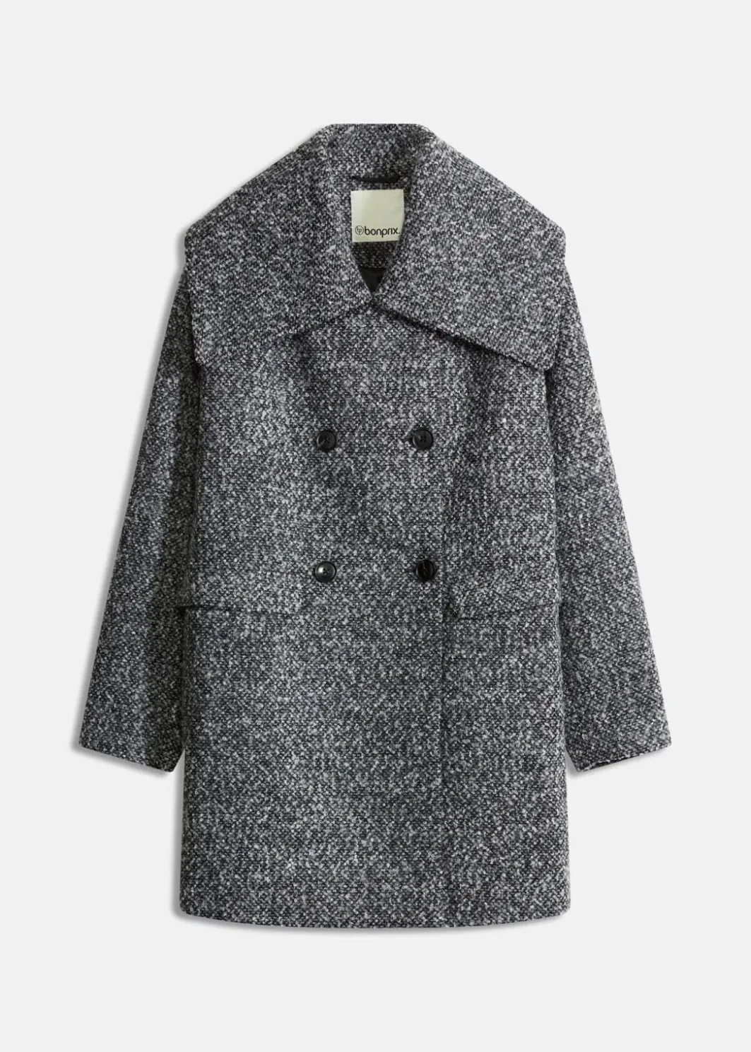 Hot Kurzmantel in melierter Wolloptik Damen Bekleidung·Hosen|Jacken & Mäntel