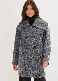 Hot Kurzmantel in melierter Wolloptik Damen Bekleidung·Hosen|Jacken & Mäntel