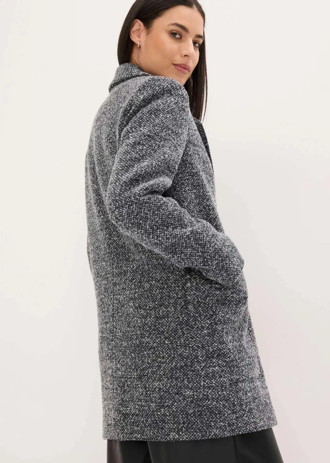 Online Kurzmantel in Wolloptik Damen Bekleidung·Hosen|Jacken & Mäntel