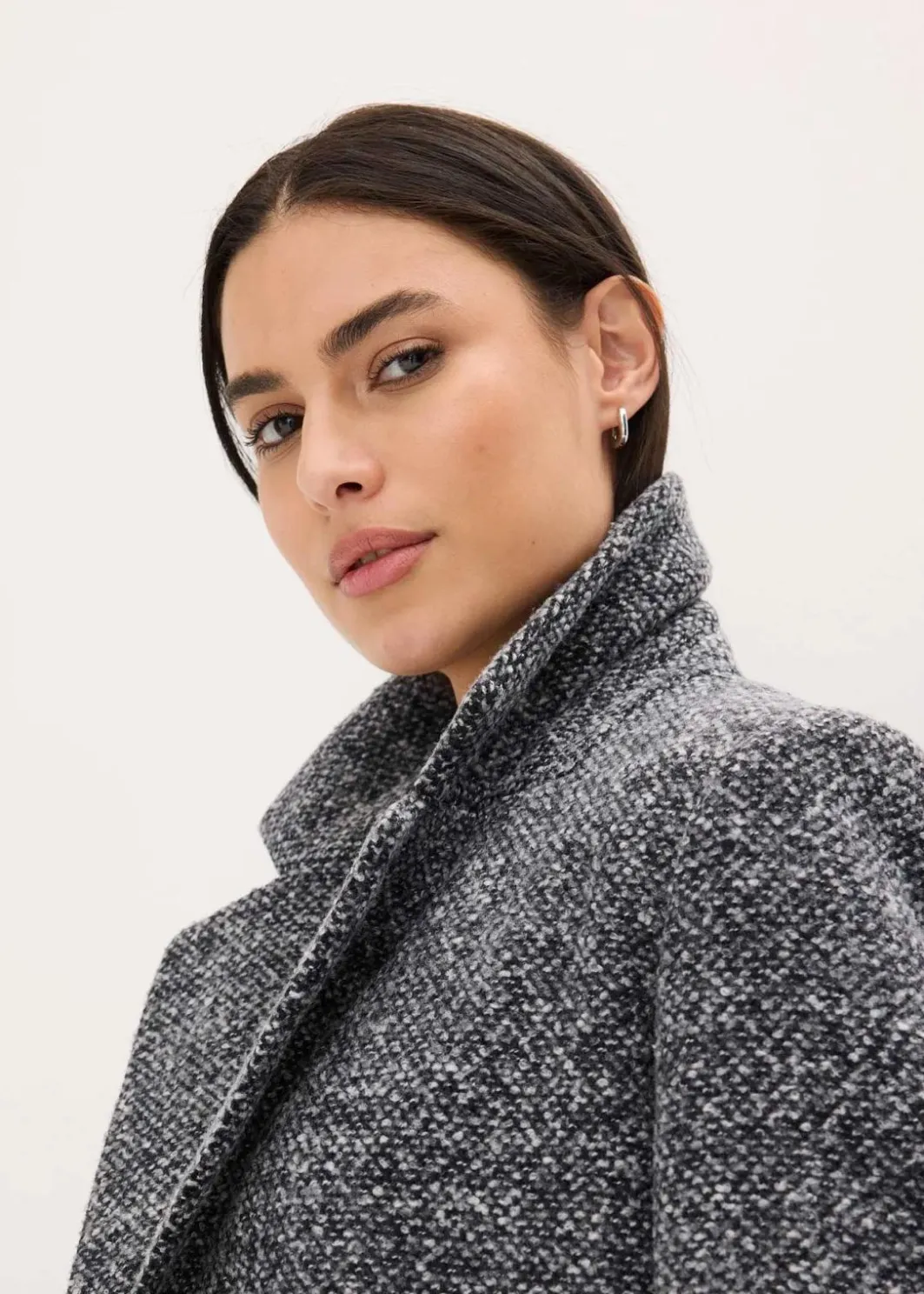 Online Kurzmantel in Wolloptik Damen Bekleidung·Hosen|Jacken & Mäntel