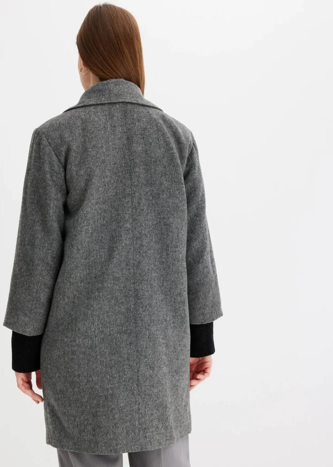 Damen bonprix Bekleidung·Hosen|Jacken & Mäntel|Kurzmantel in Wolloptik