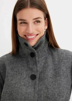 Damen bonprix Bekleidung·Hosen|Jacken & Mäntel|Kurzmantel in Wolloptik
