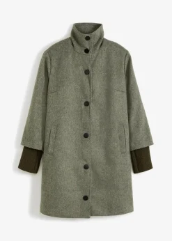 Kurzmantel in Wolloptik Damen Jacken & Mäntel|Bekleidung·Hosen