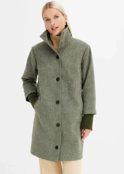 Kurzmantel in Wolloptik Damen Jacken & Mäntel|Bekleidung·Hosen
