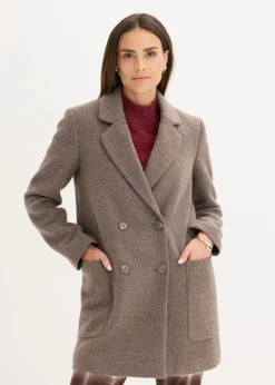 Damen bonprix Jacken & Mäntel|Bekleidung·Hosen|Kurzmantel in Wolloptik