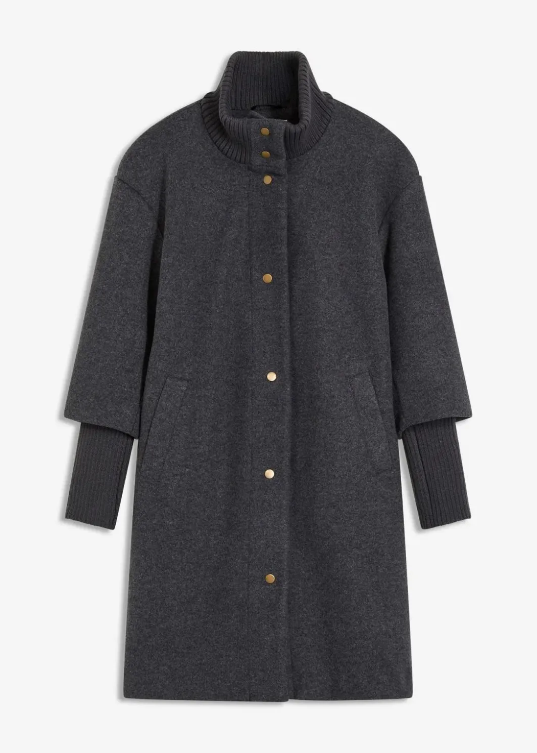 Kurzmantel in Wolloptik Damen Jacken & Mäntel|Bekleidung·Hosen