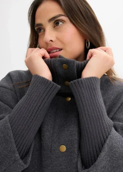 Kurzmantel in Wolloptik Damen Jacken & Mäntel|Bekleidung·Hosen