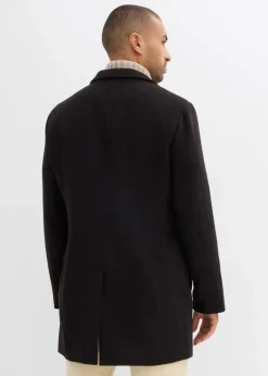 Herren bonprix Jacken & Mäntel|Große Größen|Kurzmantel mit Wollanteil