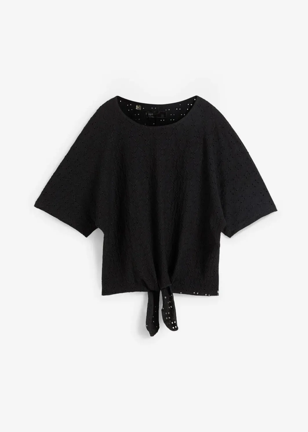 Damen bonprix Shirts & Tops|Kurzshirt mit Lochstickerei