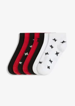 Damen bonprix Nachhaltigere Materialien|Socken & Strumpfhosen|Kurzsocken mit Bio-Baumwolle (7er Pack)