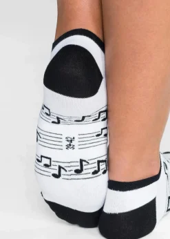 Damen bonprix Mehrfachpacks|Mädchen·Strümpfe|Kurzsocken mit Bio-Baumwolle (6er Pack)