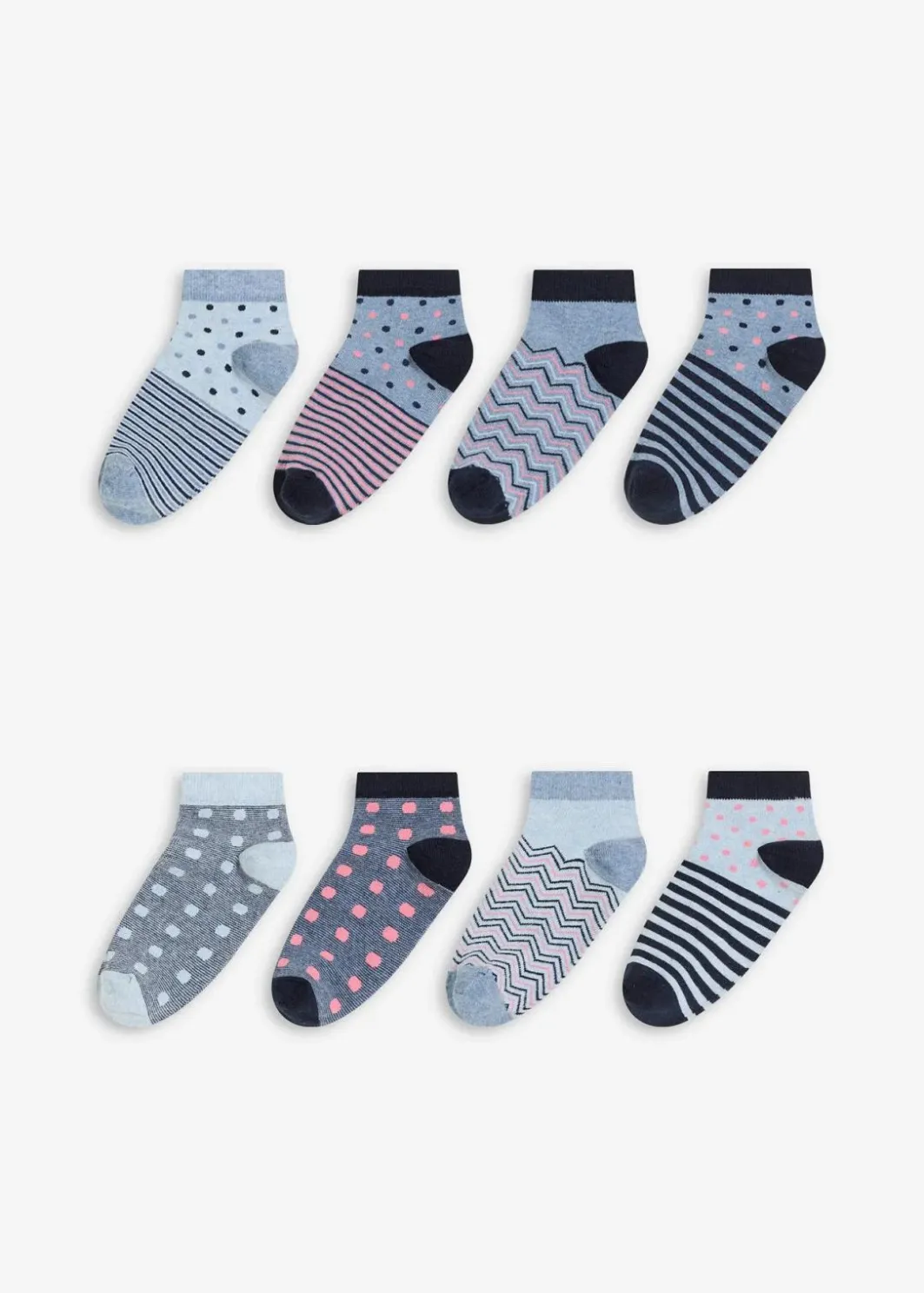 Hot Kurzsocken mit Bio-Baumwolle (8er Pack) Damen Nachhaltigere Materialien|Socken & Strumpfhosen