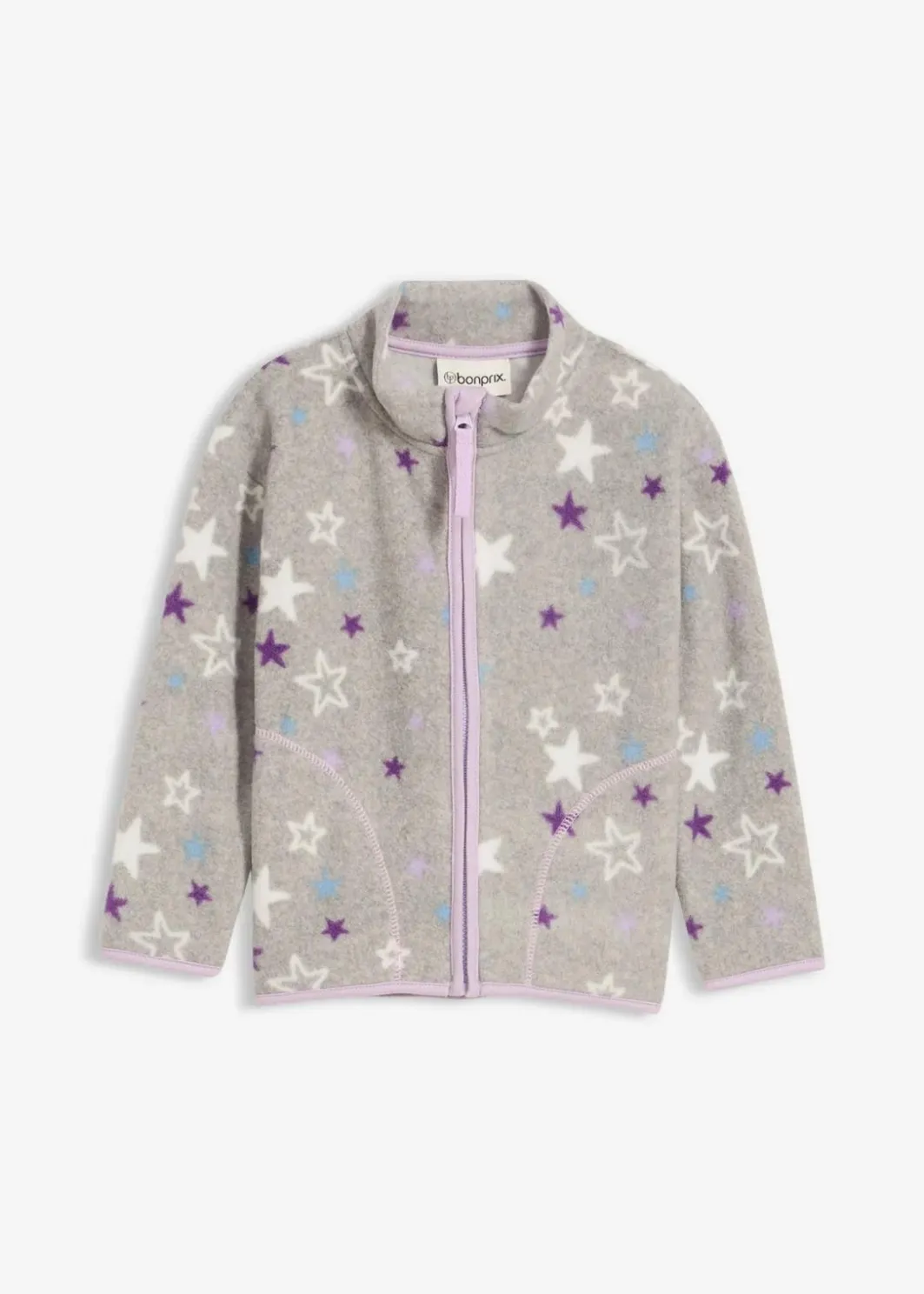Kinder bonprix Mädchen 2-8 Jahre·Sweat & Strick|Mädchen 2-8 Jahre·Jacken & Outdoor|kuschelige Fleecejacke mit Kontrastdetails