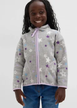 Kinder bonprix Mädchen 2-8 Jahre·Sweat & Strick|Mädchen 2-8 Jahre·Jacken & Outdoor|kuschelige Fleecejacke mit Kontrastdetails