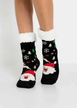 Damen bonprix Mehrfachpacks|Mädchen·Strümpfe|Kuschelsocken mit Teddyfutter (2er Pack)