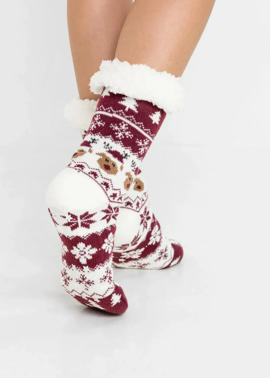 New Kuschelsocken mit Teddyfutter mit recyceltem Polyester Damen Nachhaltigere Materialien|Homewear
