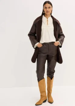 Damen bonprix Bekleidung·Hosen|Jacken & Mäntel|Lammfellimitat-Jacke