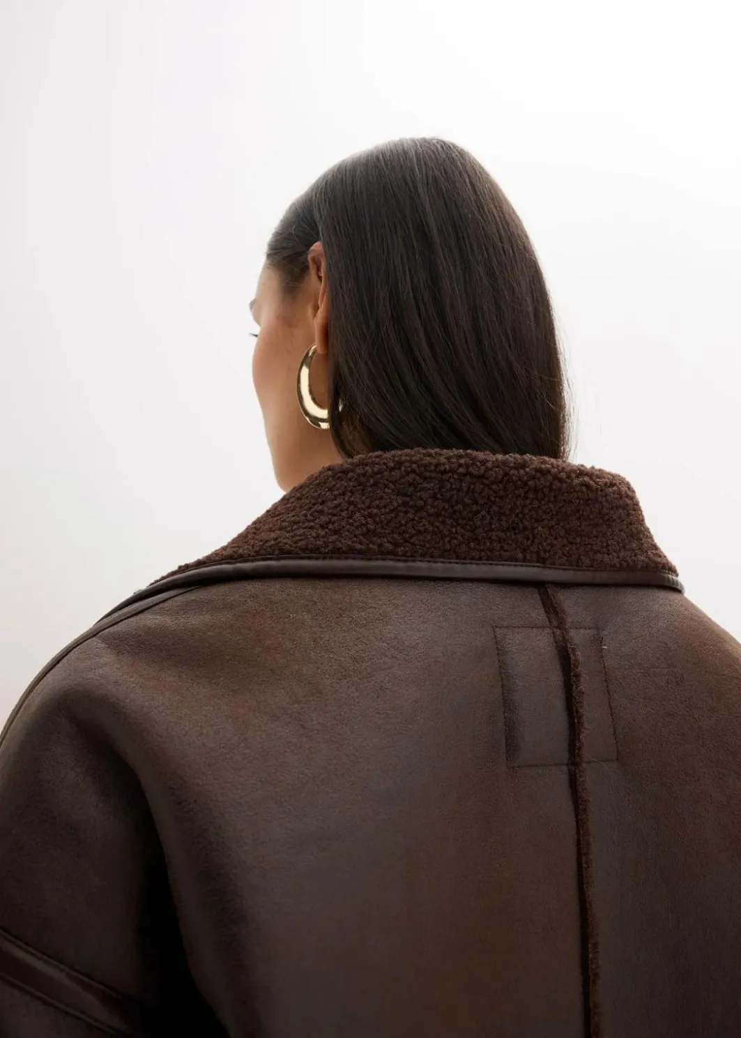 Damen bonprix Bekleidung·Hosen|Jacken & Mäntel|Lammfellimitat-Jacke