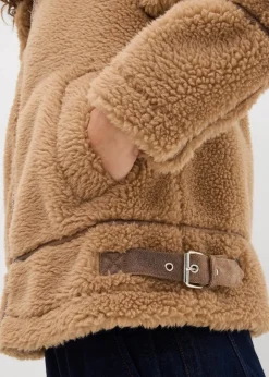 Damen bonprix Jacken & Mäntel|Nachhaltigere Materialien|Lammfellimitat-Jacke