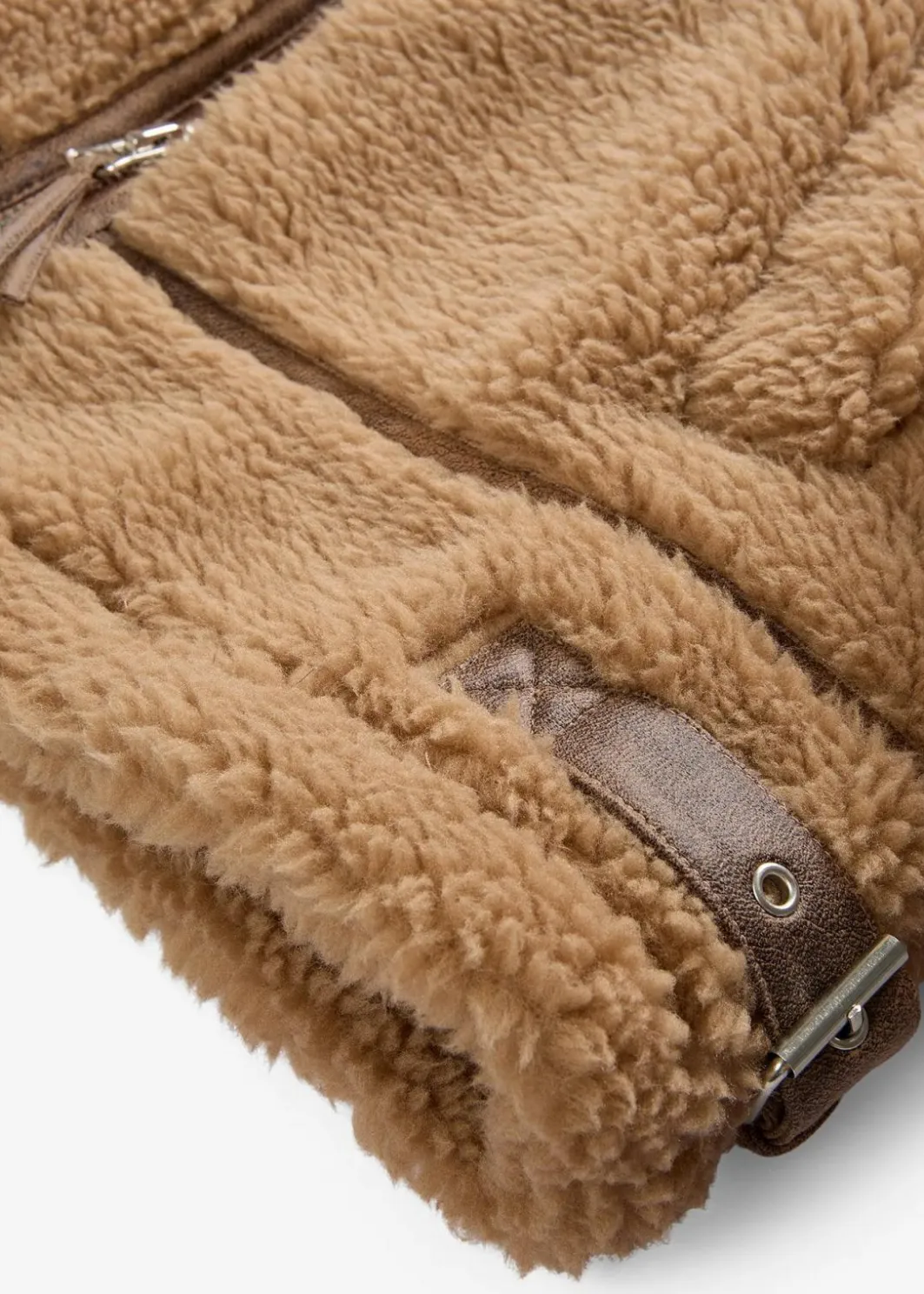 Damen bonprix Jacken & Mäntel|Nachhaltigere Materialien|Lammfellimitat-Jacke