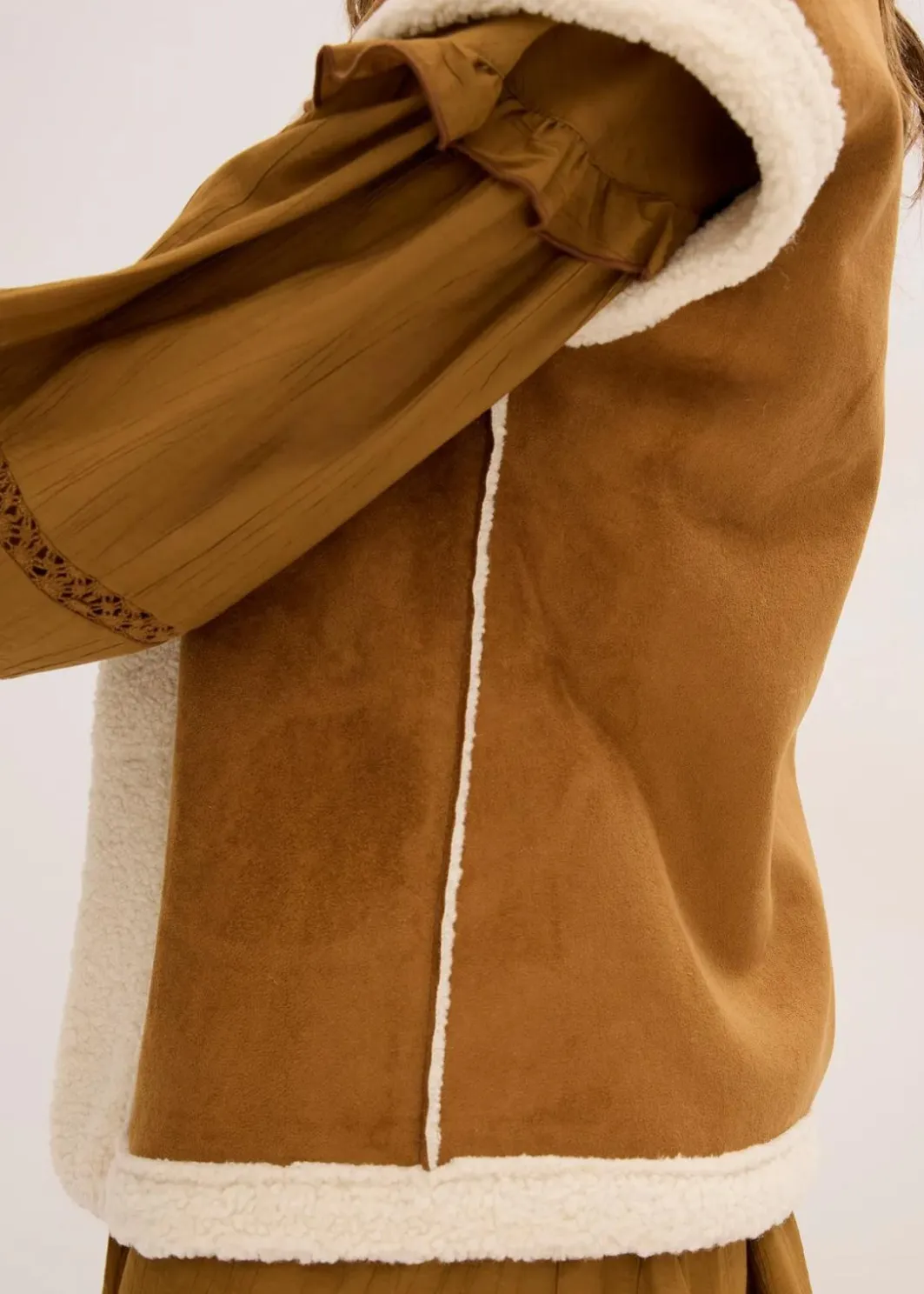 Damen bonprix Bekleidung·Hosen|Jacken & Mäntel|Lammfellimitat-Weste