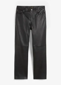 Damen bonprix Premium|Nachhaltigere Materialien|Lammnappa-Lederhose