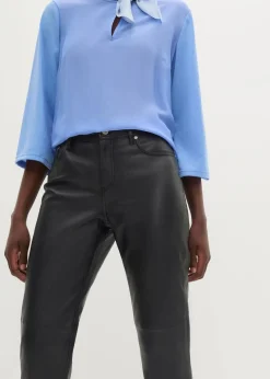 Damen bonprix Premium|Nachhaltigere Materialien|Lammnappa-Lederhose