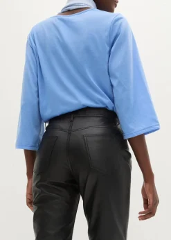 Damen bonprix Premium|Nachhaltigere Materialien|Lammnappa-Lederhose